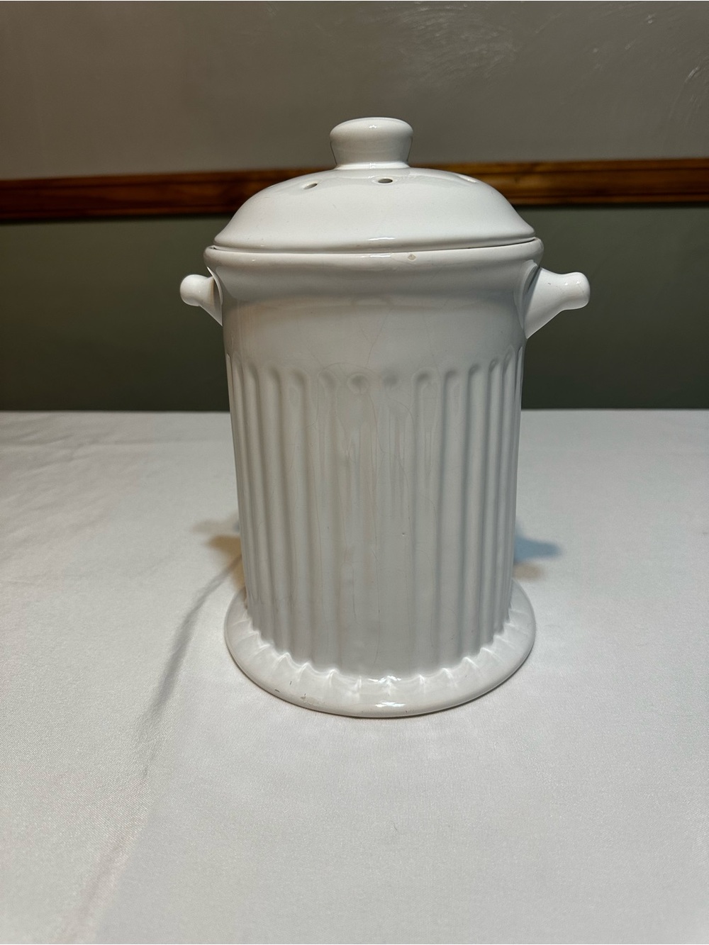 1 gallon compost Ceramic Lidded Crock